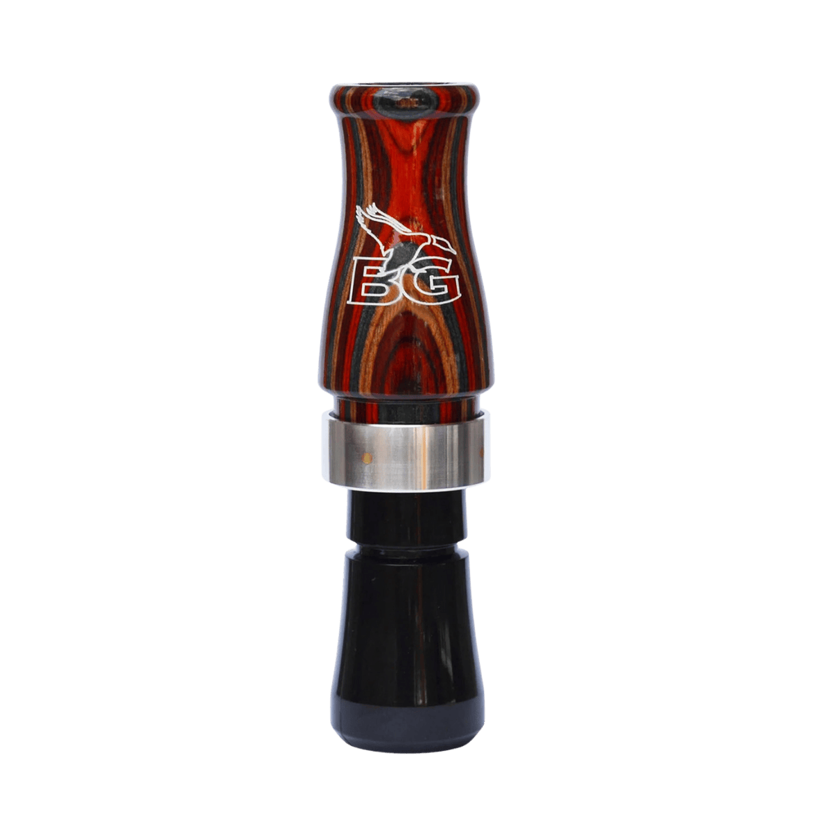 BUCK GARDNER DIAMONDWOOD HONKER GOOSE CALL - RED DIAMOND/CLEAR - FRONT VIEW