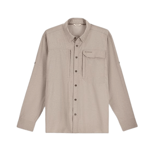 SIMMS MEN'S GUIDE BUGSTOPPER LS SHIRT - DOLOMITE HEATHER