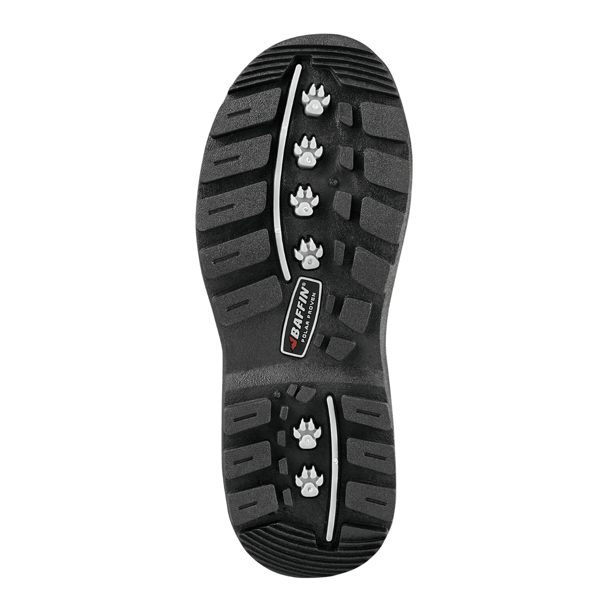 BAFFIN MUSTANG KIDS JUNIOR BOOT- BLACK - BOTTOM SOLE VIEW