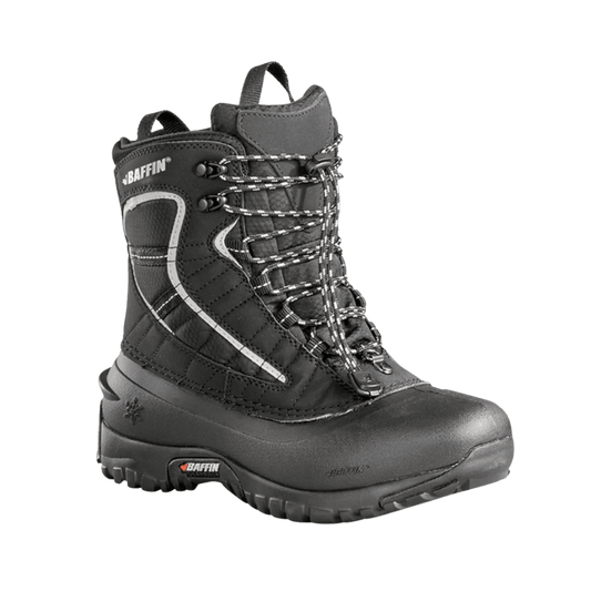 BAFFIN WOMEN'S SAGE SNOWSHOE TUNDRA BOOT - BLACK - SIDE VIEW