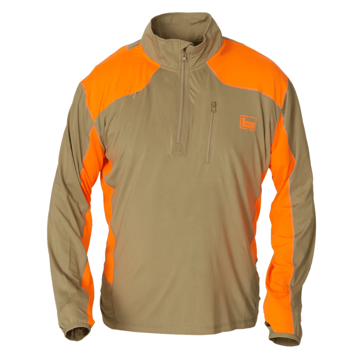 BANDED TECH STALKER 1/4 ZIP PO - BLAZE - FRONT VIEW