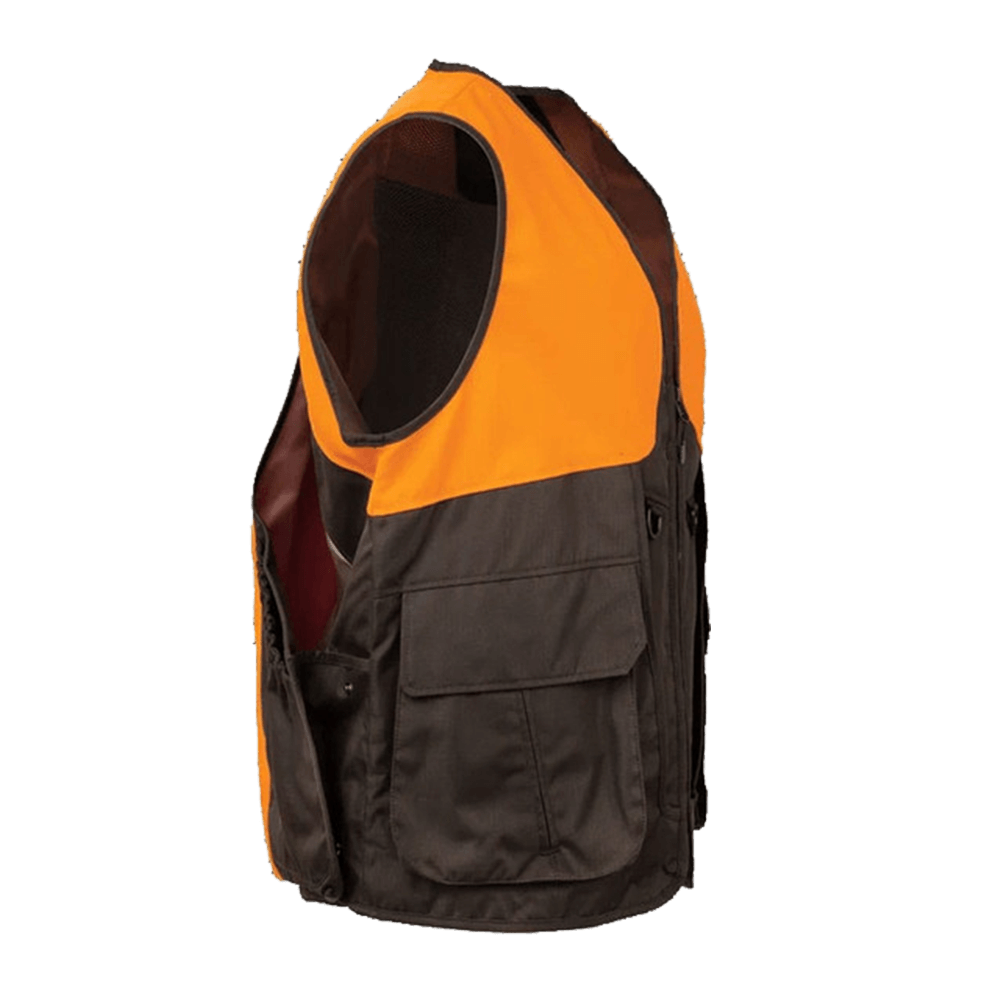 BERETTA COMMAND PRO VEST - BROWN BARK & ORANGE - SIDE VIEW