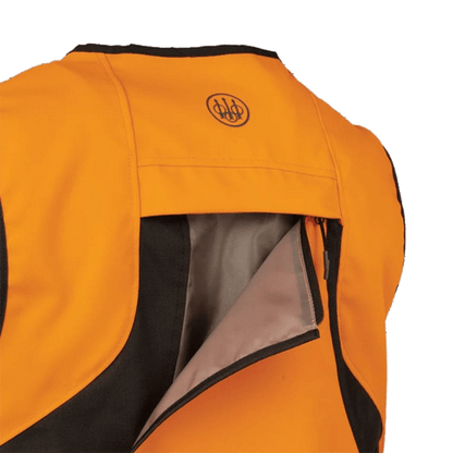 BERETTA COMMAND PRO VEST - BROWN BARK & ORANGE - BACK TOP VIEW