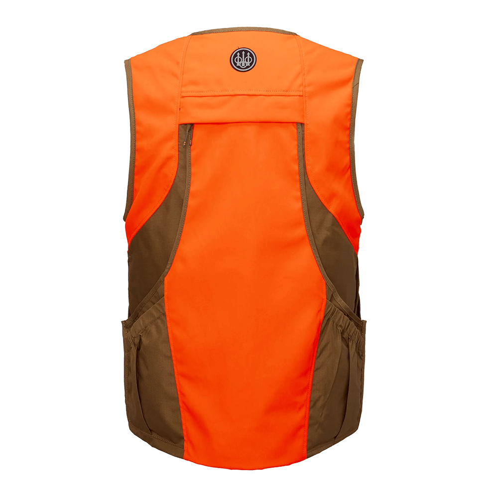 BERETTA USA COMMAND PRO VEST - OTTER & ORANGE - BACK VIEW