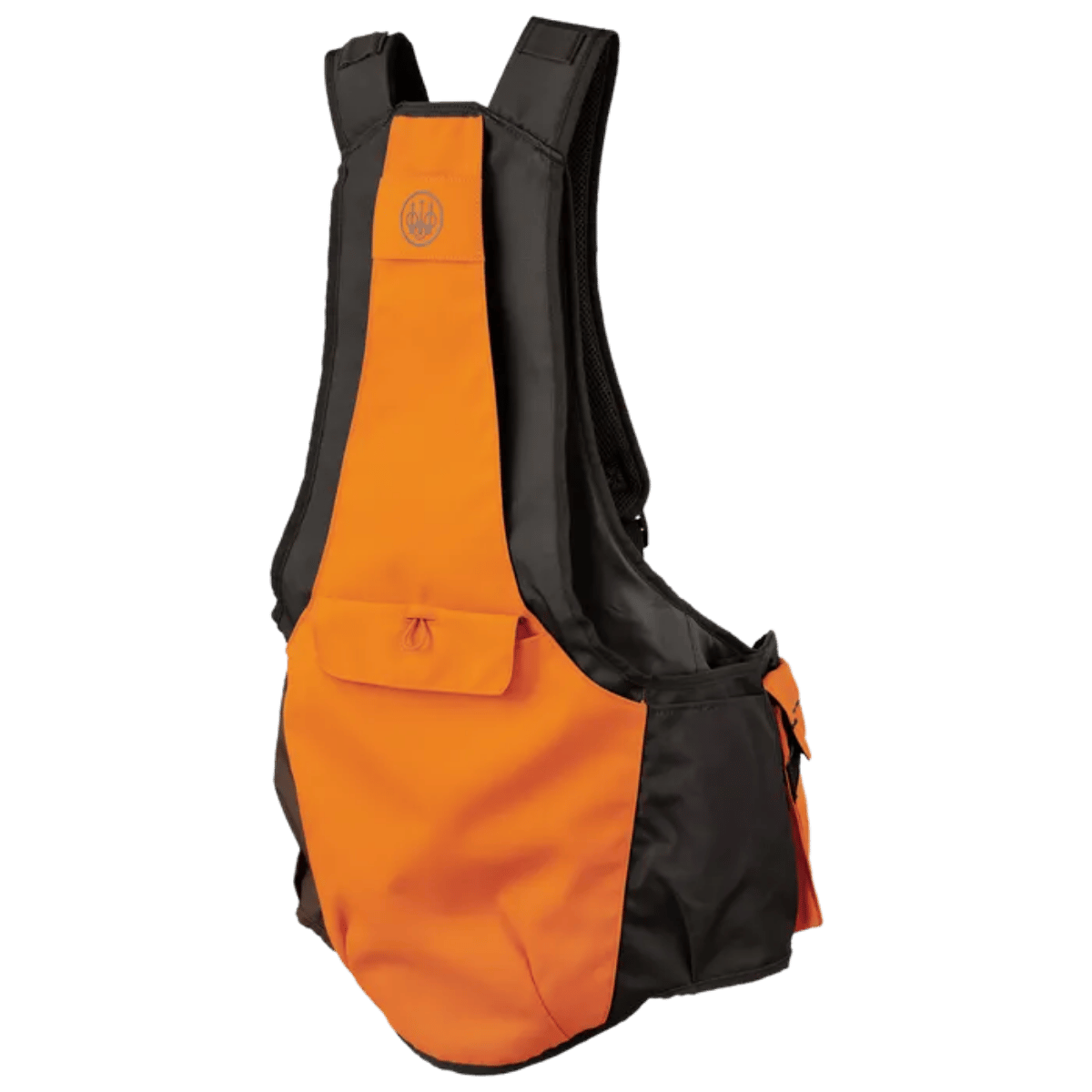 BERETTA OUTLANDER STRAP VEST - BROWN BARK & ORANGE - FRONT VIEW
