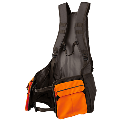 BERETTA OUTLANDER STRAP VEST - BROWN BARK & ORANGE - FRONT INNER VIEW