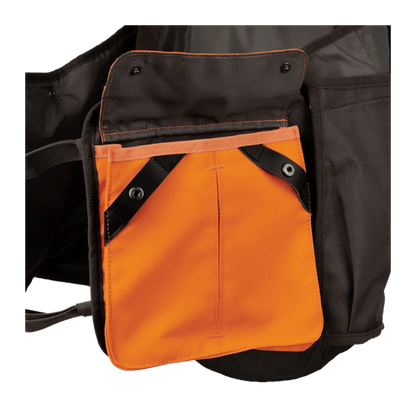 BERETTA OUTLANDER STRAP VEST - BROWN BARK & ORANGE - POCKET VIEW