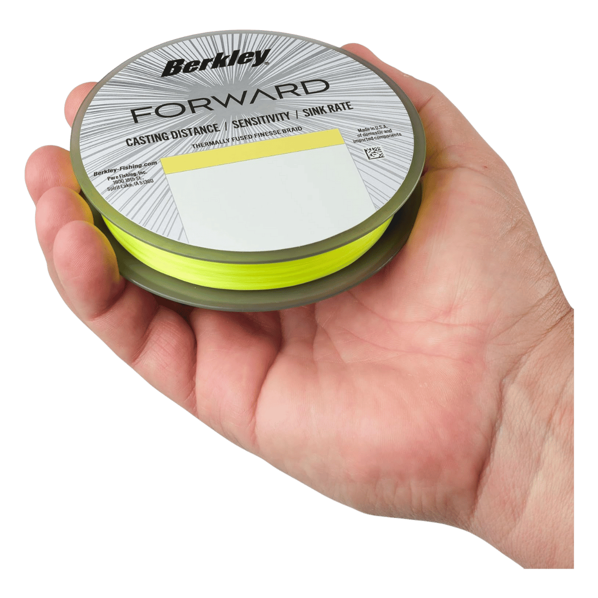 BERKLEY FORWARD BRAID FS 150YD – SONAR-OPTIMIZED - FLAME GREEN