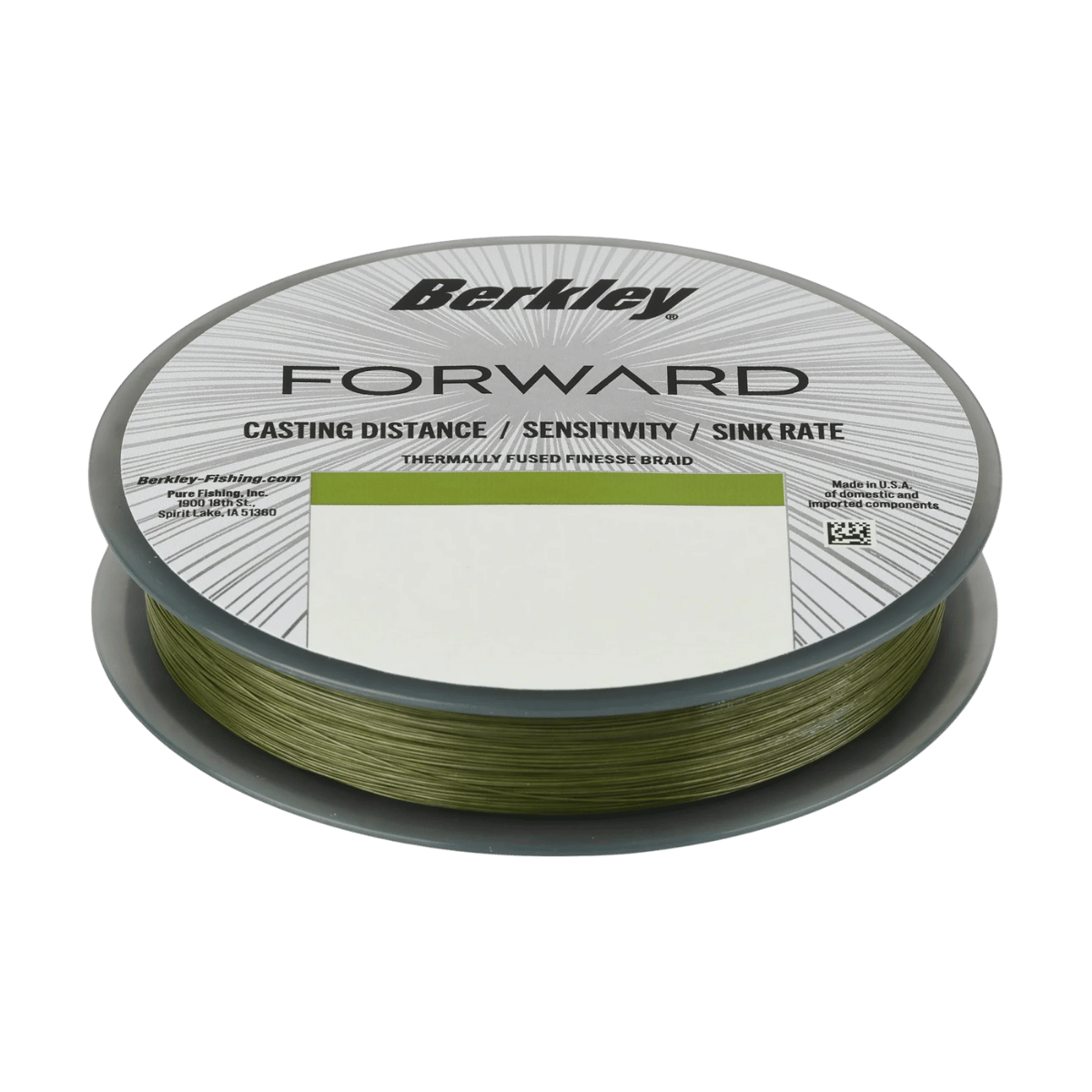 BERKLEY FORWARD BRAID FS 150YD – SONAR-OPTIMIZED - LOW-VIS GREEN -  PRODUCT VIEW