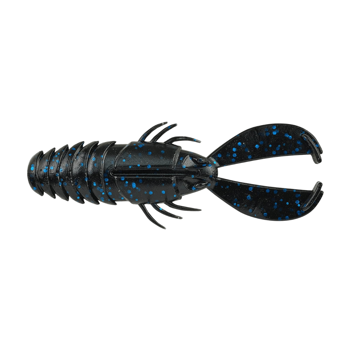 BERKLEY POWERBAIT 3-1/2" CRASH CRAW - BLACK BLUE FLECK