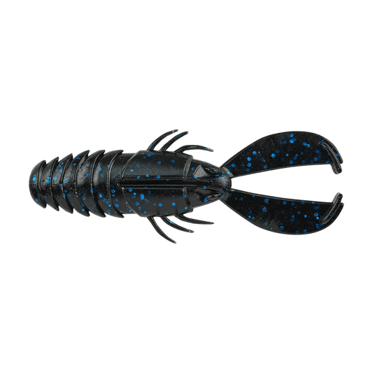 BERKLEY POWERBAIT 3-1/2" CRASH CRAW - BLACK BLUE FLECK