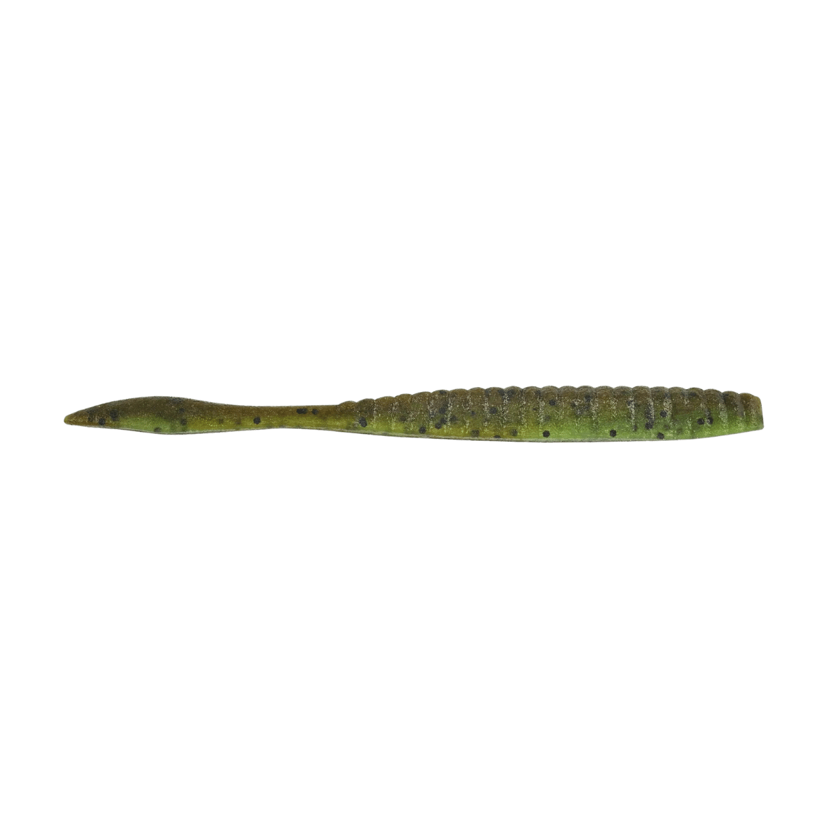 BERKLEY POWERBAIT MAXSCENT 3-3/5" FLAT WORM - GREEN PUMPKIN WATERMELON