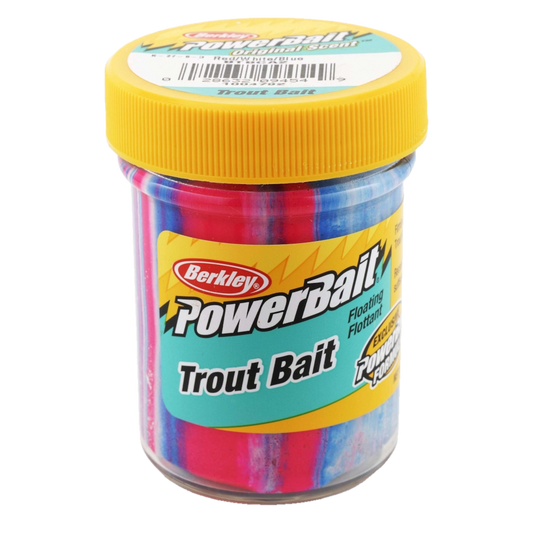 BERKLEY POWERBAIT TROUT BAIT RED/WHITE/BLUE 1.45 OZ