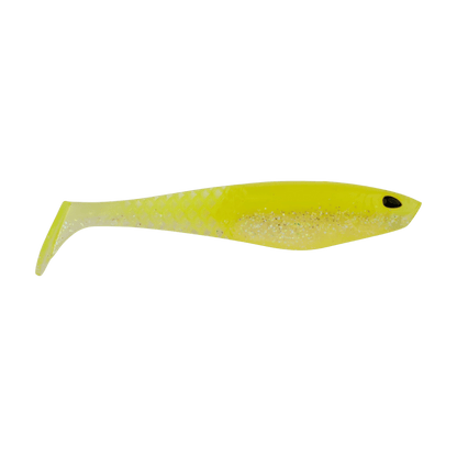 BERKLEY POWERBAIT UNRIGGED CULLSHAD 5IN SOFT BAIT - LIME ICE 