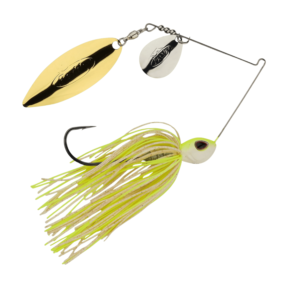 BERKLEY POWERBLADE 1/2 OZ SPINNERBAIT FISHING LURE - WHITE CHARTREUSE
