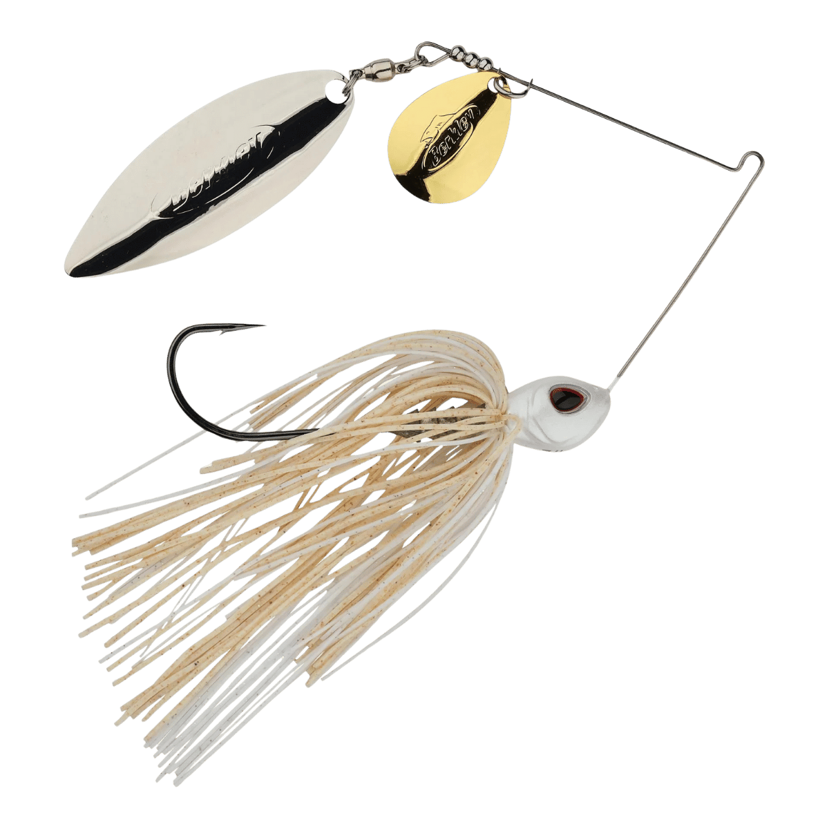 BERKLEY POWERBLADE 1/2 OZ SPINNERBAIT FISHING LURE - WHITE