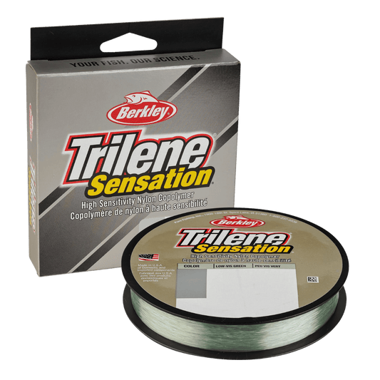 BERKLEY TRILENE SENSATION FILLER SPOOL 330 YARD - 4LBS - LOW VIS GREEN