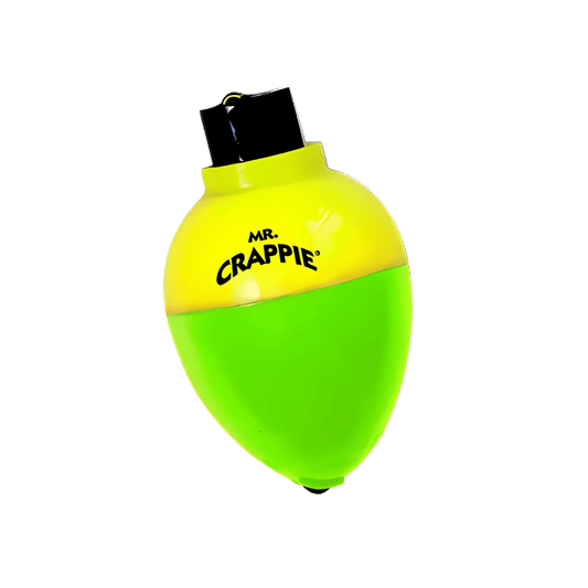 BETTS MR CRAPPIE RATTLIN PEAR FLOAT YELLOW/GREEN 1 INCH