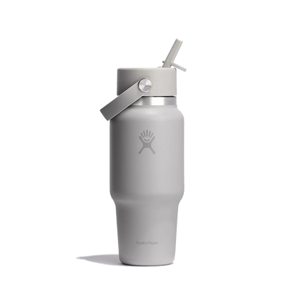 HYDRO FLASK WIDE MOUTH TRAVEL BOTTLE WITH FLEX STRAW 24OZ BIRCH