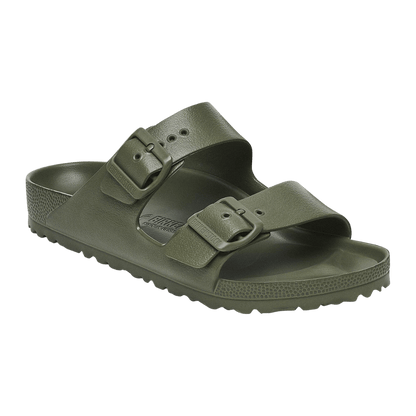 BIRKENSTOCK ARIZONA EVA ESSENTIAL KHAKI FRONT SIDE VIEW