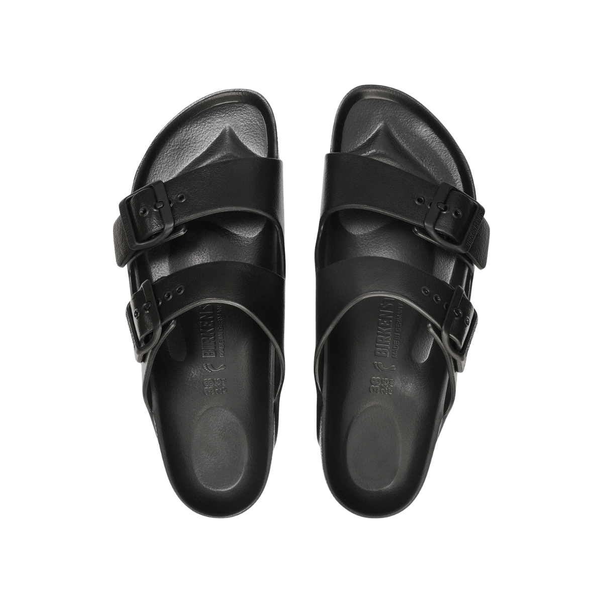 BIRKENSTOCK ARIZONA EVA - BLACK - TOP DETAIL PAIR VIEW