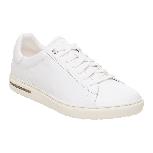 BIRKENSTOCK BEND LOW LEATHER SNEAKER NARROW WHITE FRONT RIGHT VIEW