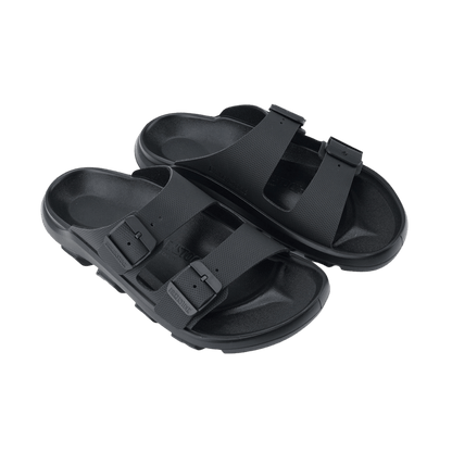 BIRKENSTOCK MOGAMI TERRA SLIDE - APEX BLACK  - TOP-DOWN VIEW