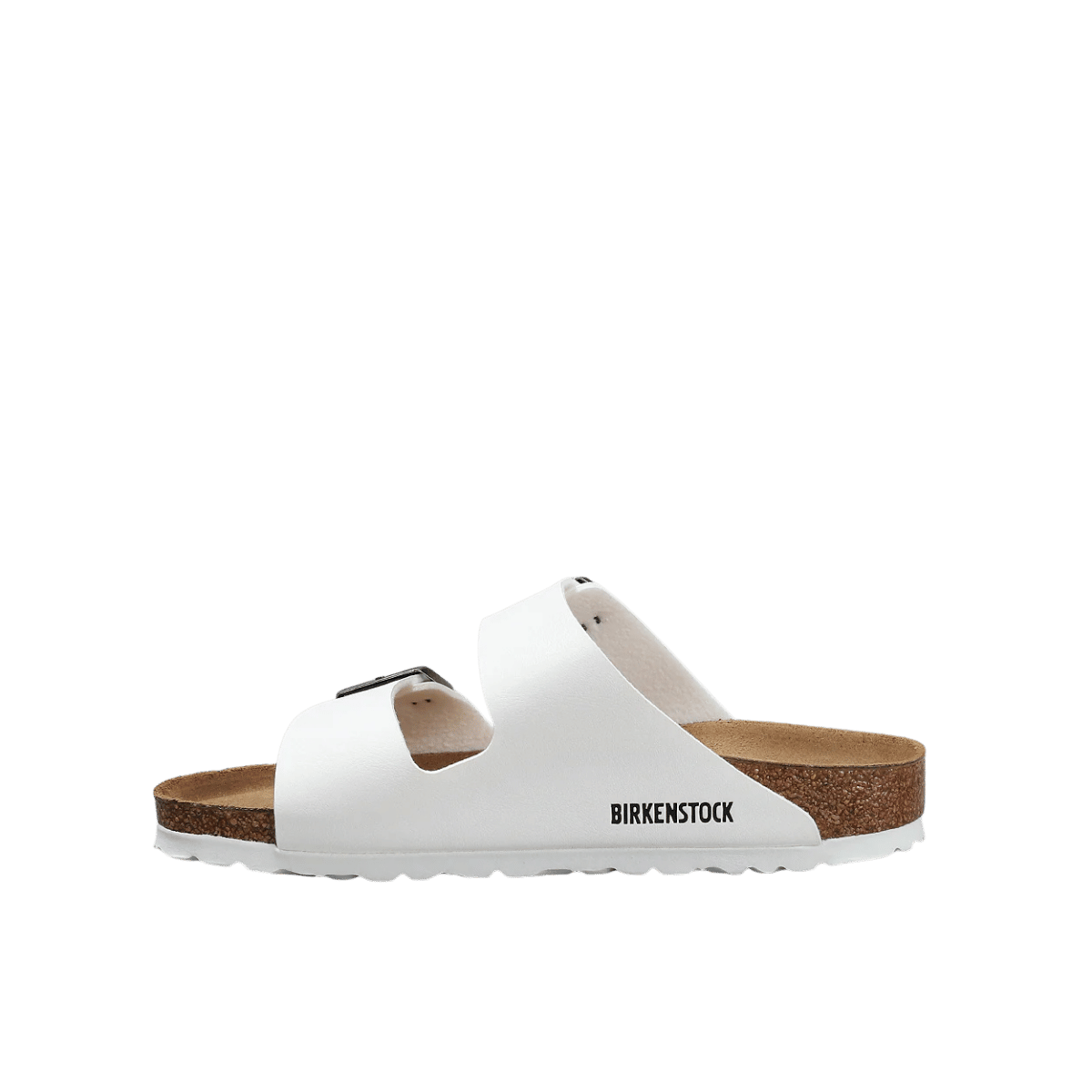 BIRKENSTOCK ARIZONA SANDAL -WHITE  NARROW - SIDE VIEW