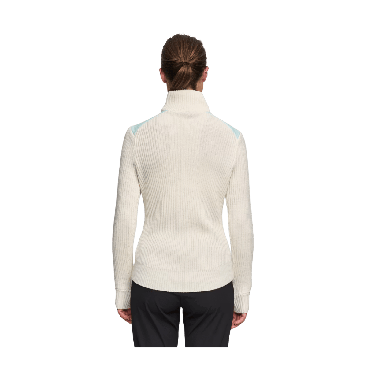BJORN DAEHLIE WOMEN'S HALF ZIP COMFY - ICED AQUA - BACK VIEW