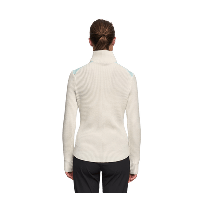 BJORN DAEHLIE WOMEN'S HALF ZIP COMFY - ICED AQUA - BACK VIEW