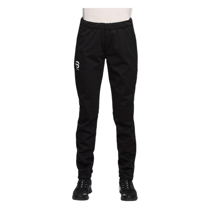 BJORN DAEHLIE WOMEN'S PANTS KIKUT FULL ZIP - BLACK - FRONT VIEW