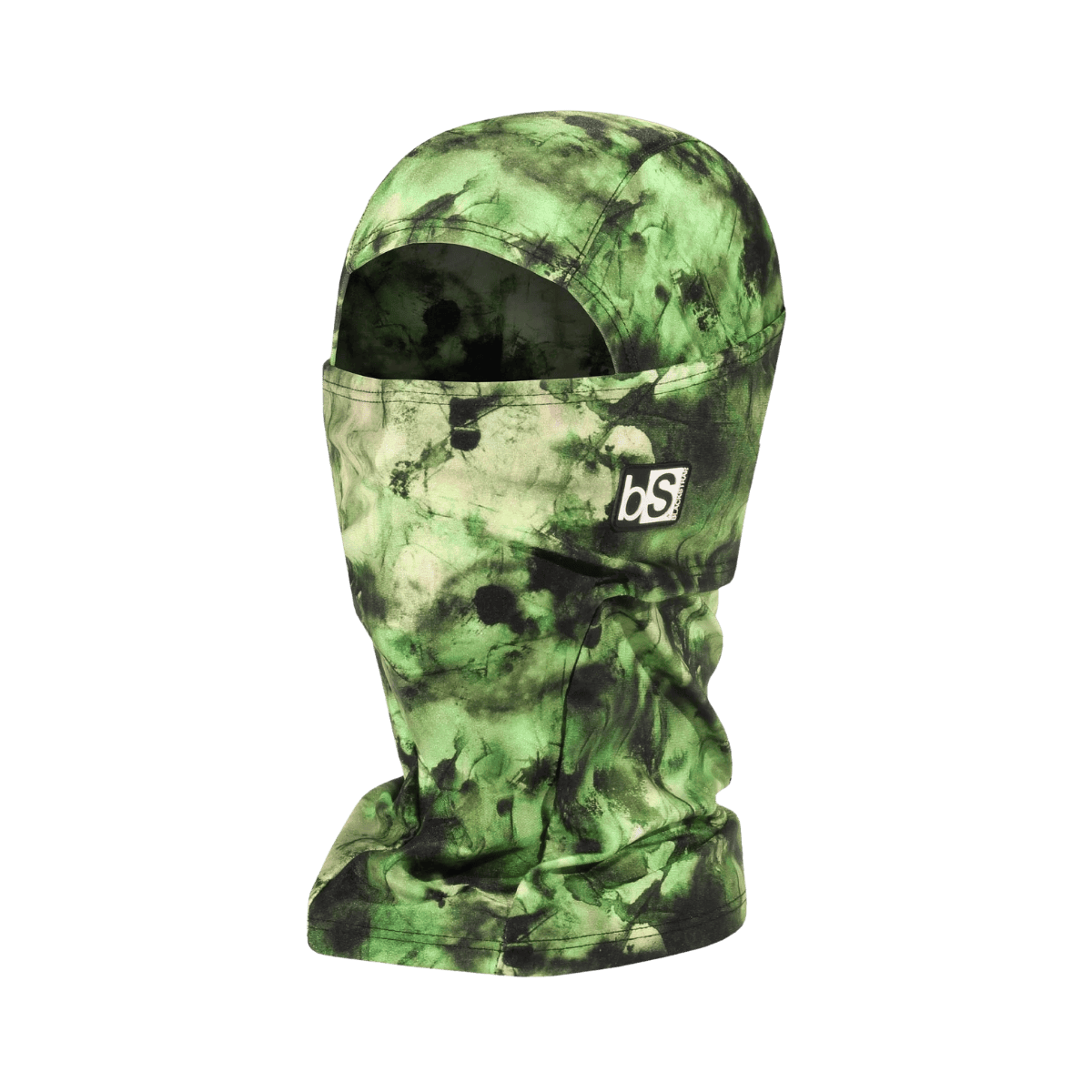 BLACK STRAP THE HOOD BALACLAVA FACEMASK - TIE DYE GREEN - ONE SIZE