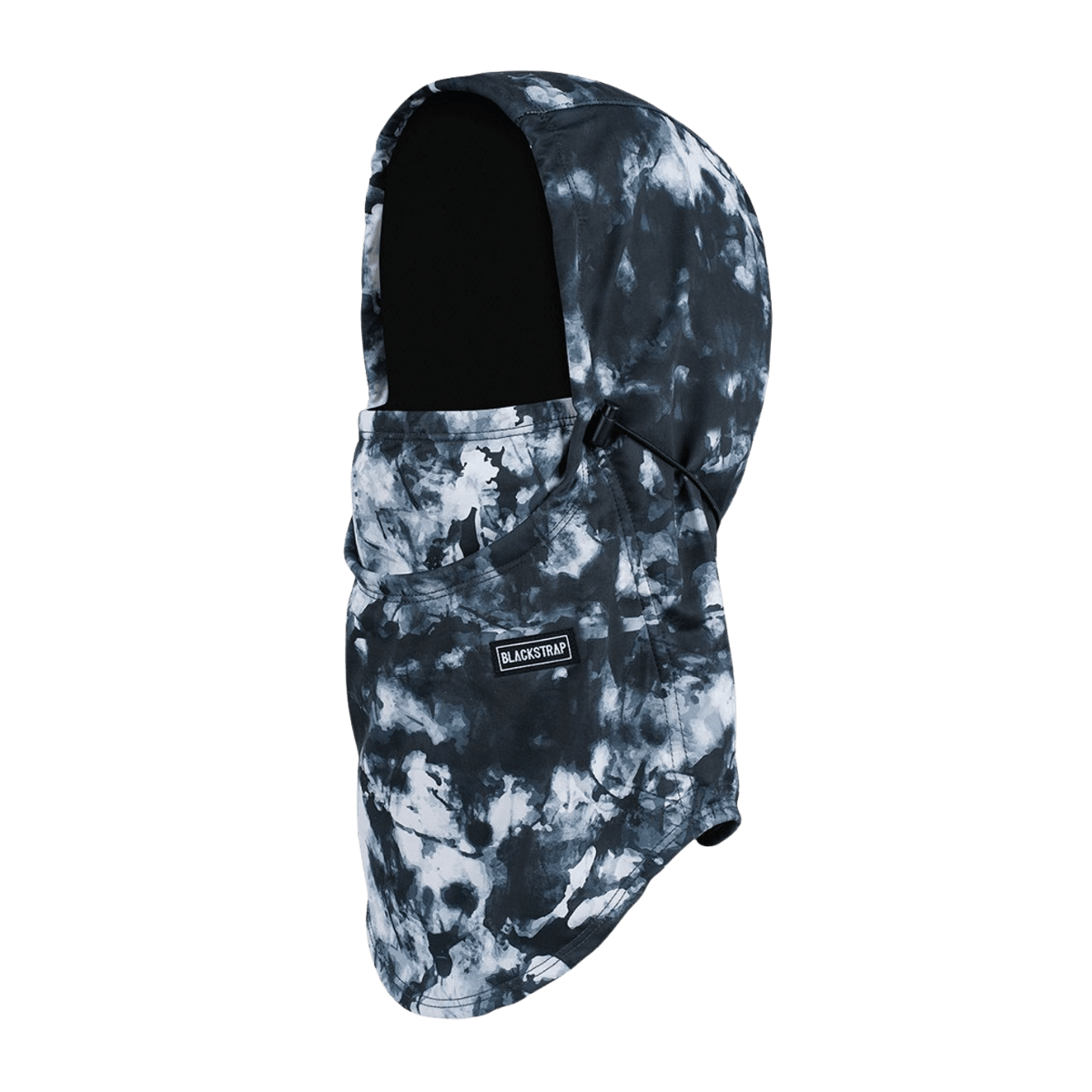 BLACK STRAP THE TEAM HOOD FACEMASK - TIE DYE BLACK - ONE SIZE