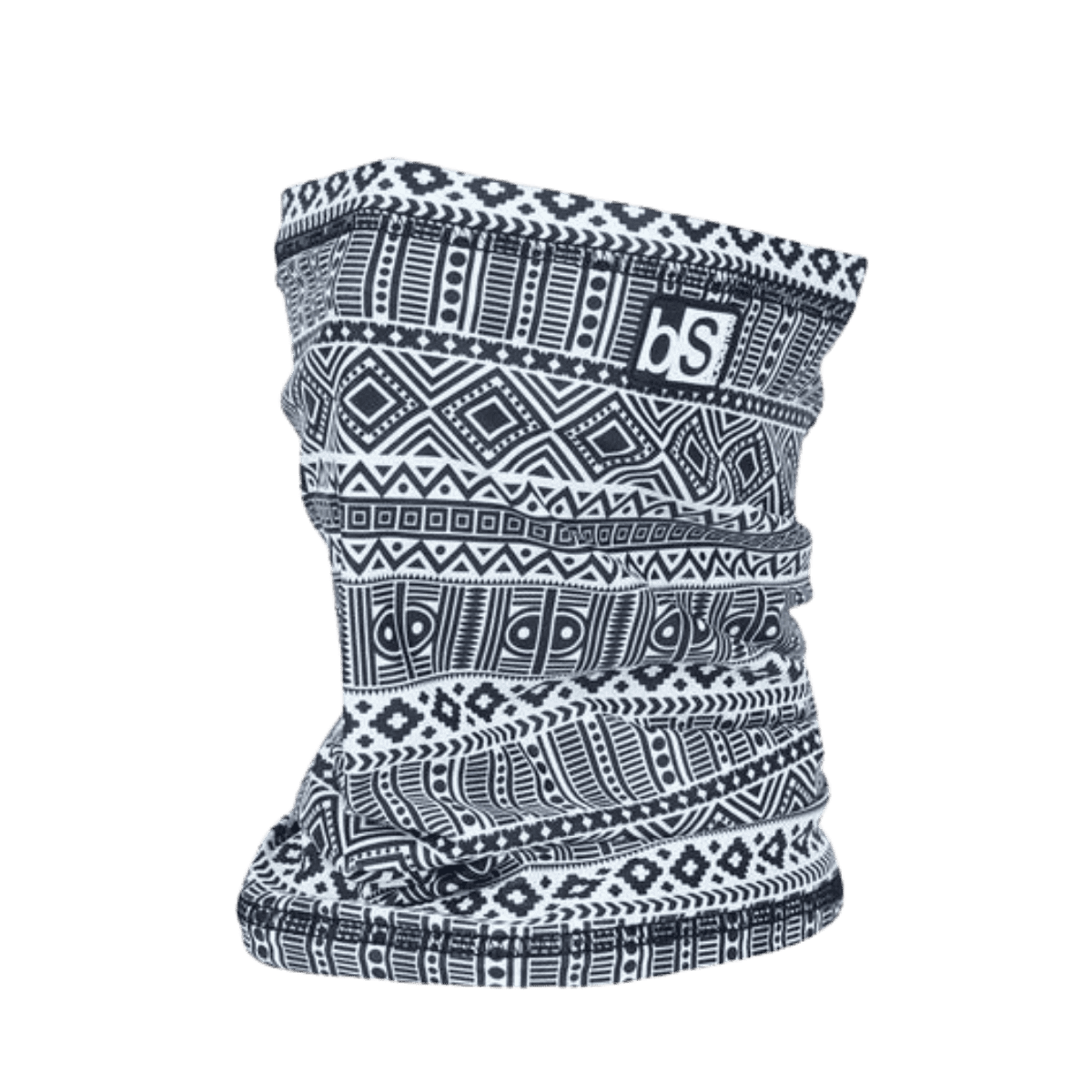 BLACK STRAP THE TUBE NECK GAITER - TRIBLE BLACK AND WHITE - ONE SIZE