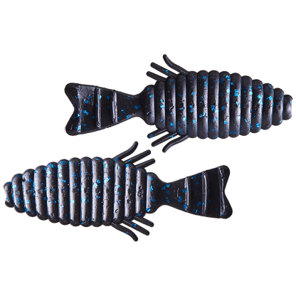 DEPS BULL FLAT CREATURE BAIT BLACK BLUE FLAKE 