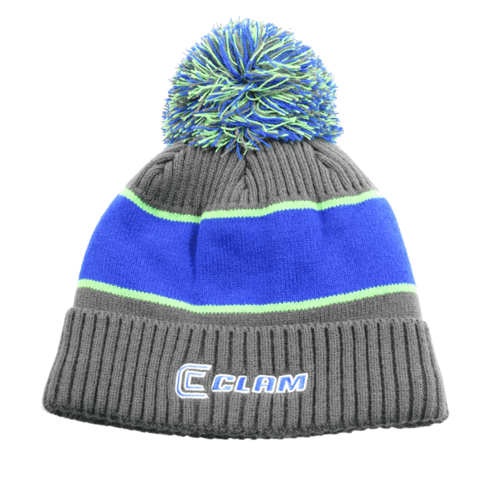 CLAM POM HAT
Blue Chartreuse