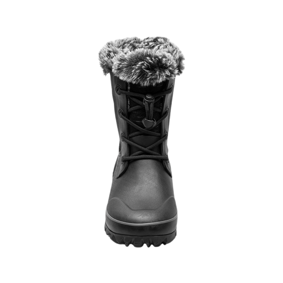 BOGS KIDS' ARCATA II DASH 35-F WINTER BOOTS - BLACK - FRONT VIEW