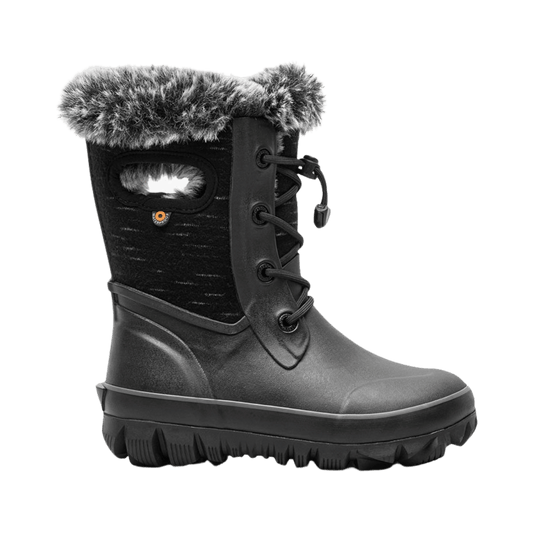 BOGS KIDS' ARCATA II DASH 35-F WINTER BOOTS - BLACK - SIDE VIEW