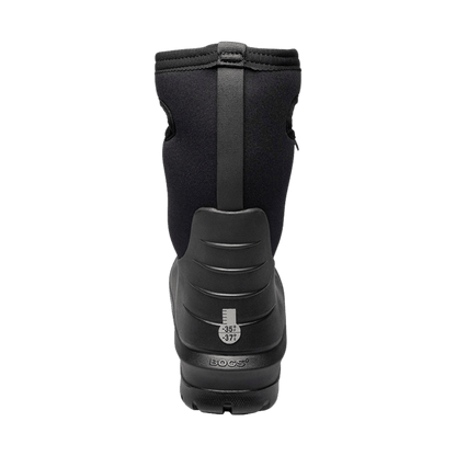 BOGS NEO-CLASSIC SOLID KIDS WINTER BOOTS - BLACK - BACK VIEW