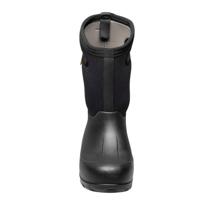BOGS KIDS' NEO-CLASSIC SOLID WINTER BOOTS - BLACK - FRONT VIEW