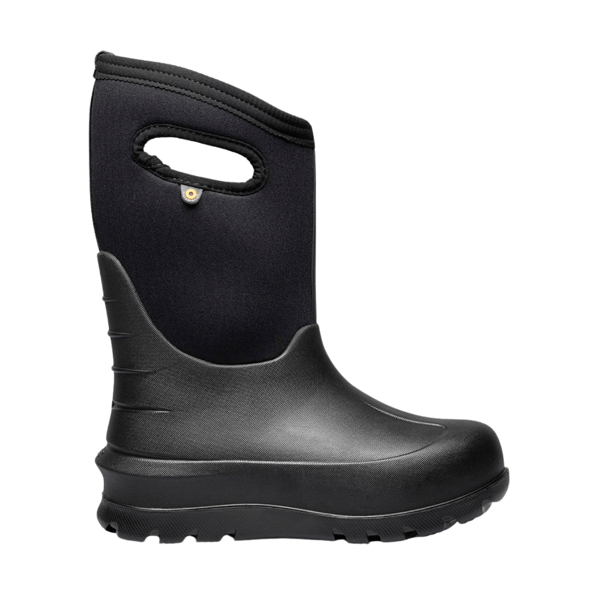 BOGS KIDS' NEO-CLASSIC SOLID WINTER BOOTS - BLACK - SIDE VIEW