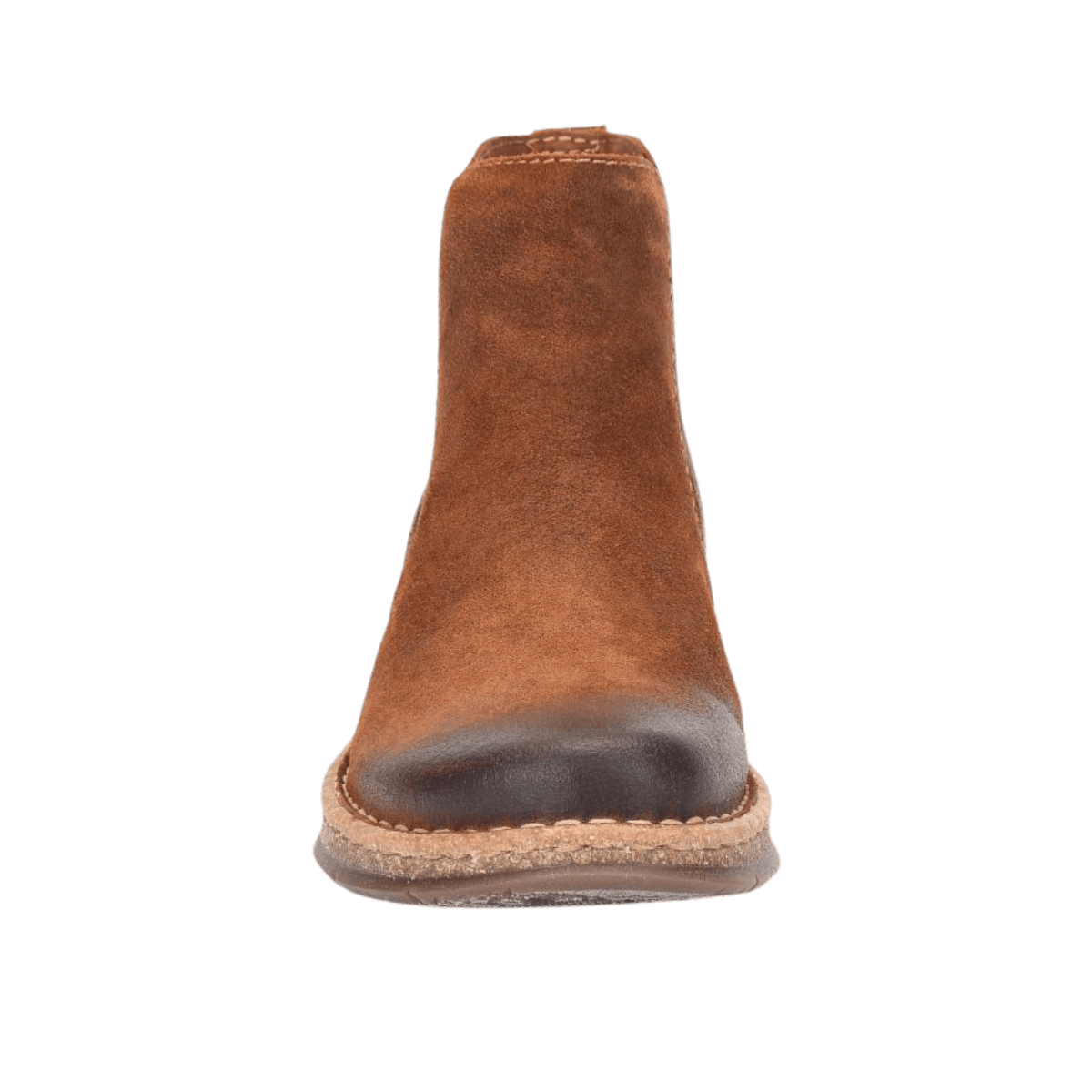 BRODY DISTRESSED LEATHER BOOTS - GLAZED GINGER - FRONT VIEW