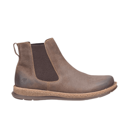 BORN BRODY DISTRESSED BOOTS - TAUPE - SIDE VIEW