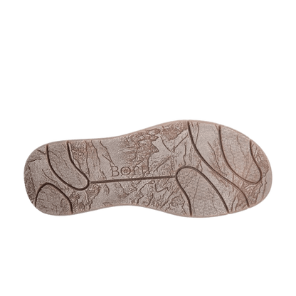 BORN BRODY DISTRESSED BOOTS - TAUPE - BOTTOM/SOLE VIEW