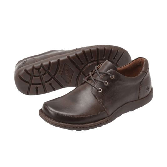 BORN NIGEL 3-EYE - DARK BROWN - SIDE WITH SOLE VIEW