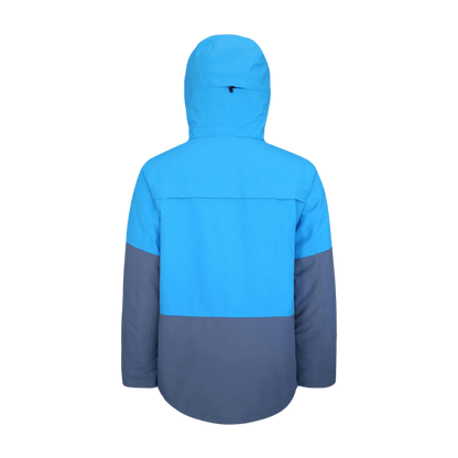 BOULDER GEAR DOWNSLIDE JACKET EXTENDED SUPER BLUE BACK VIEW