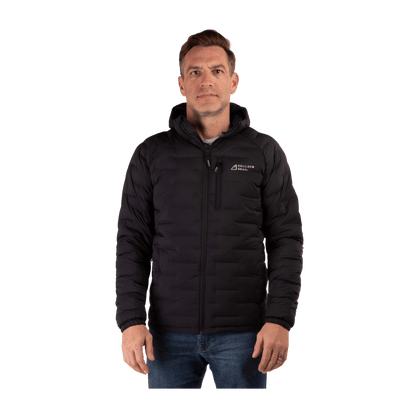 BOULDER GEAR MEN'S ENDURANCE JACKET REGULAR BLACK FRONT VIEW