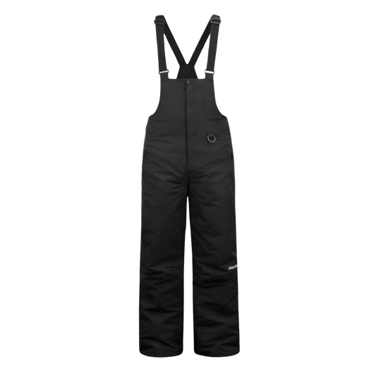 BOULDER GEAR MEN'S PINNACLE BIB REGULAR BLACK FRONT VIEW