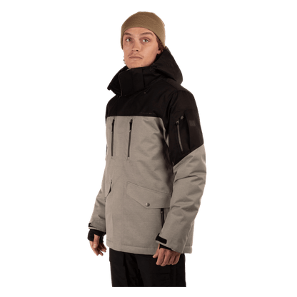 BOULDER GEAR MEN'S QUEST JACKET GRAVEL SIDE VIEW