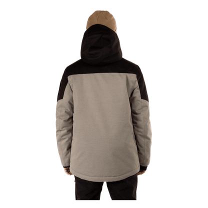 BOULDER GEAR MEN'S QUEST JACKET GRAVEL BACK VIEW